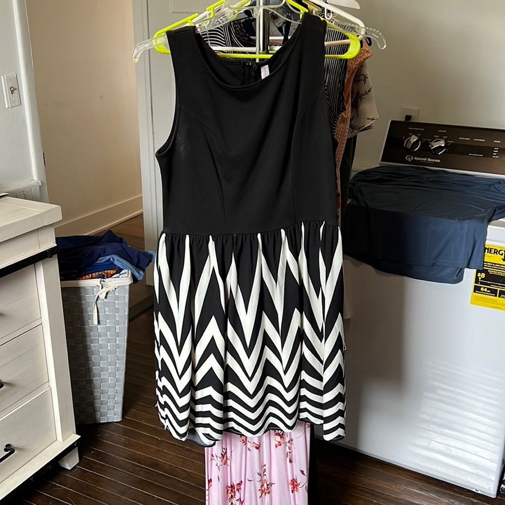 Black and white dress